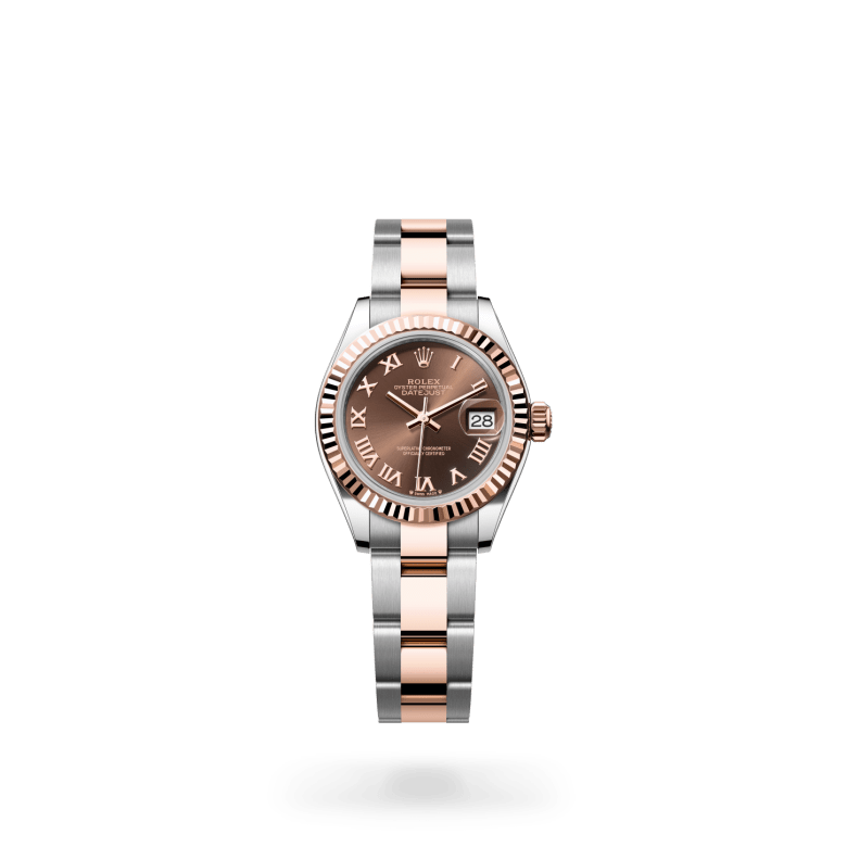 Rolex Lady-Datejust Oyster, 28 mm, Oystersteel çelik ve Everose altın M279171-0010