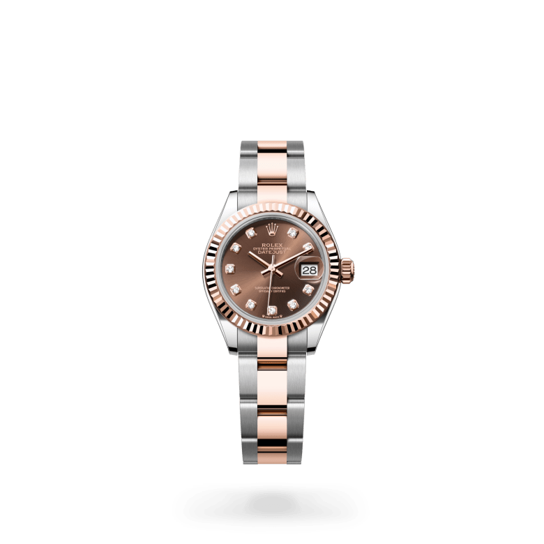 Rolex Lady-Datejust Oyster, 28 mm, Oystersteel çelik ve Everose altın M279171-0012