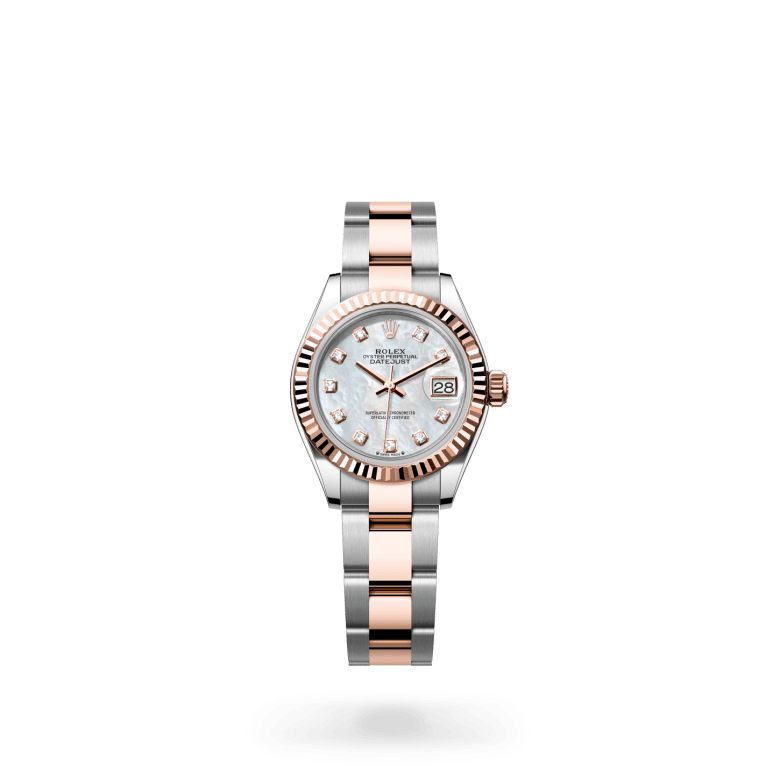 Rolex Lady-Datejust Oyster, 28 mm, Oystersteel çelik ve Everose altın M279171-0014