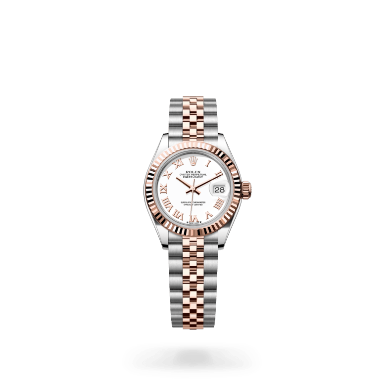 Rolex Lady-Datejust Oyster, 28 mm, Oystersteel çelik ve Everose altın M279171-0021