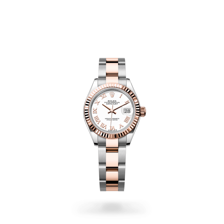 Rolex Lady-Datejust Oyster, 28 mm, Oystersteel çelik ve Everose altın M279171-0022