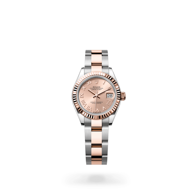 Rolex Lady-Datejust Oyster, 28 mm, Oystersteel çelik ve Everose altın M279171-0026