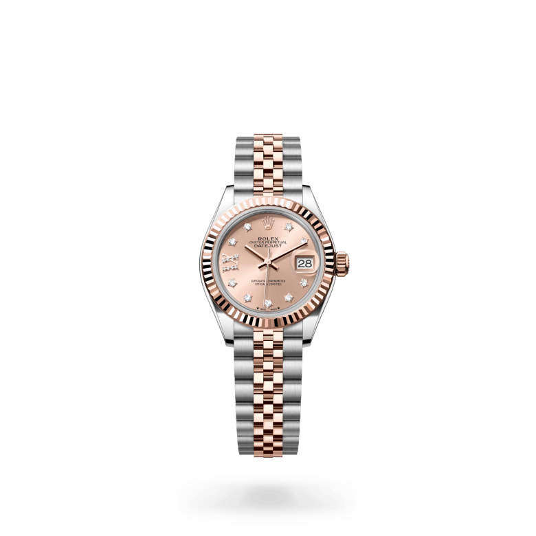 Rolex Lady-Datejust Oyster, 28 mm, Oystersteel çelik ve Everose altın M279171-0027