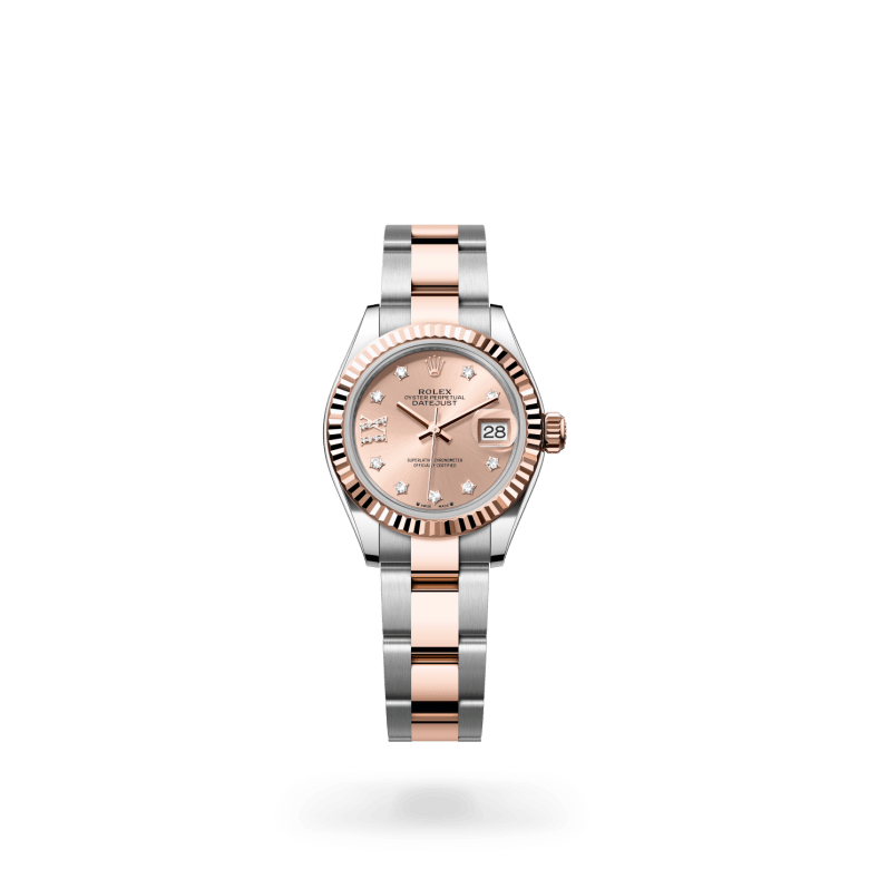 Rolex Lady-Datejust Oyster, 28 mm, Oystersteel çelik ve Everose altın M279171-0028