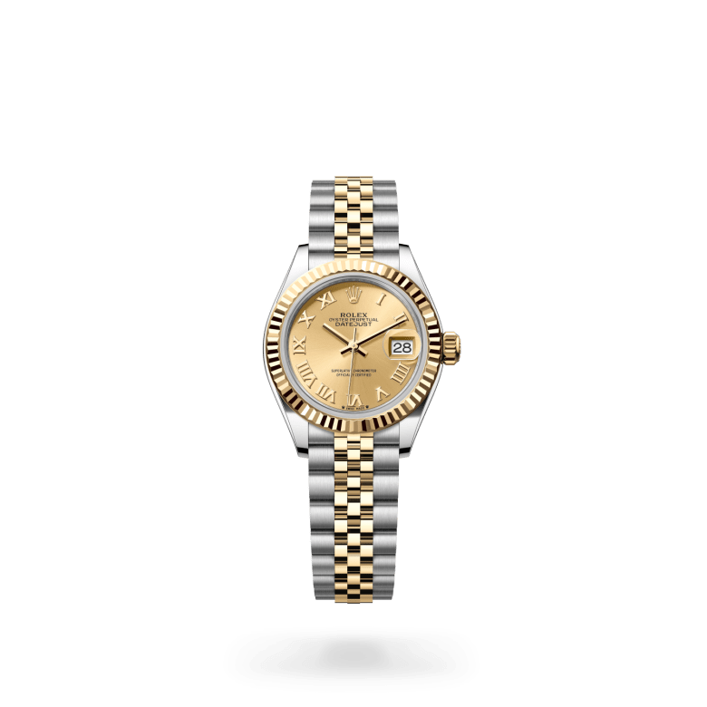 Rolex Lady-Datejust Oyster, 28 mm, Oystersteel çelik ve sarı altın M279173-0009