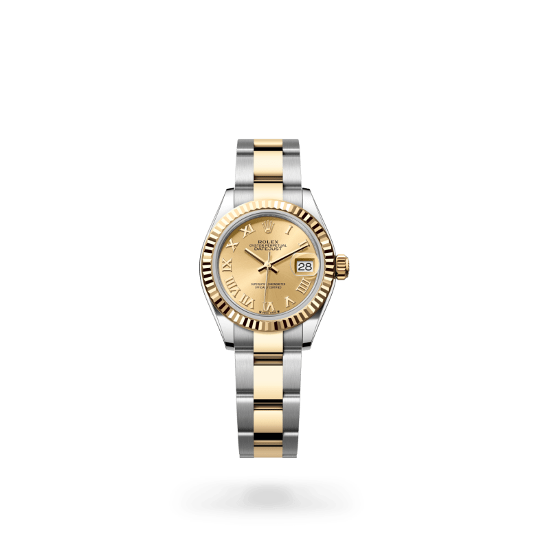 Rolex Lady-Datejust Oyster, 28 mm, Oystersteel çelik ve sarı altın M279173-0010