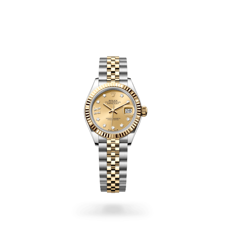 Rolex Lady-Datejust Oyster, 28 mm, Oystersteel çelik ve sarı altın M279173-0021
