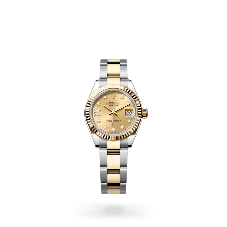 Rolex Lady-Datejust Oyster, 28 mm, Oystersteel çelik ve sarı altın M279173-0022