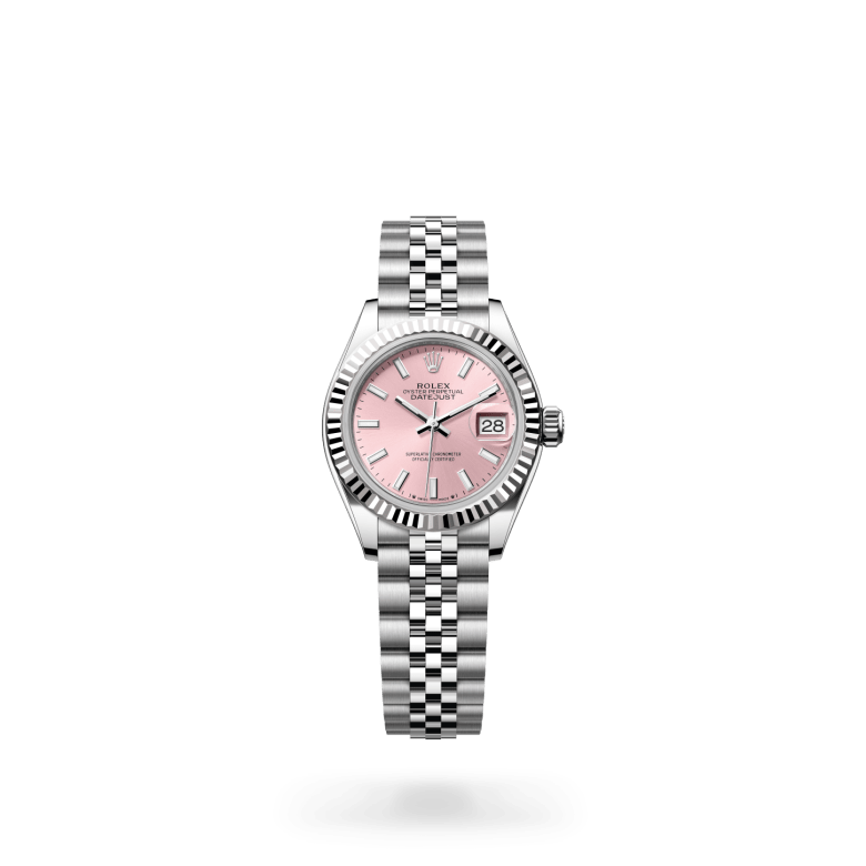 Rolex Lady-Datejust Oyster, 28 mm, Oystersteel çelik ve beyaz altın M279174-0001