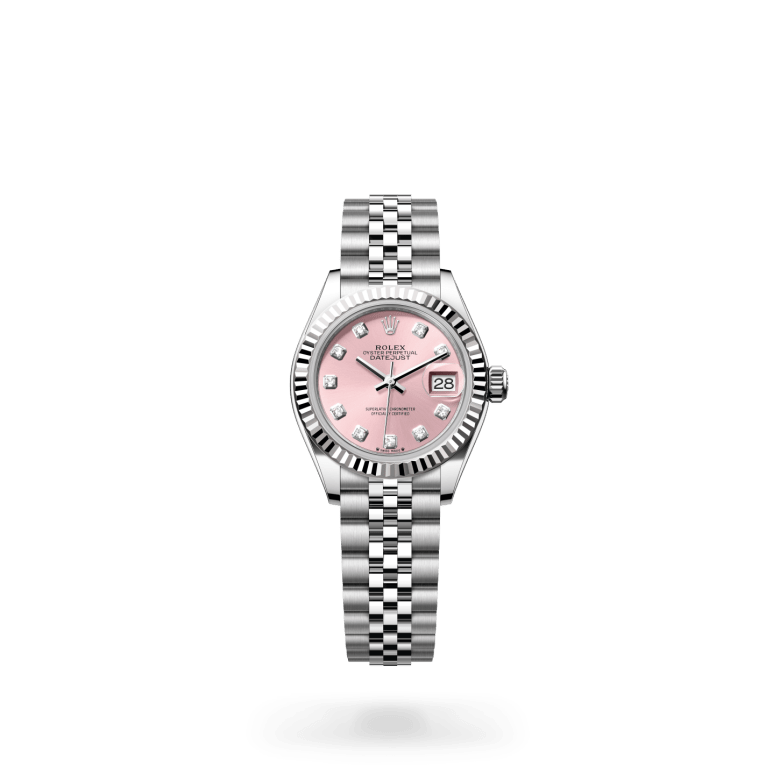 Rolex Lady-Datejust Oyster, 28 mm, Oystersteel çelik ve beyaz altın M279174-0003