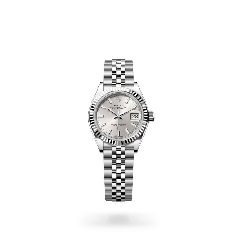 Rolex Lady-Datejust Oyster, 28 mm, Oystersteel çelik ve beyaz altın M279174-0005