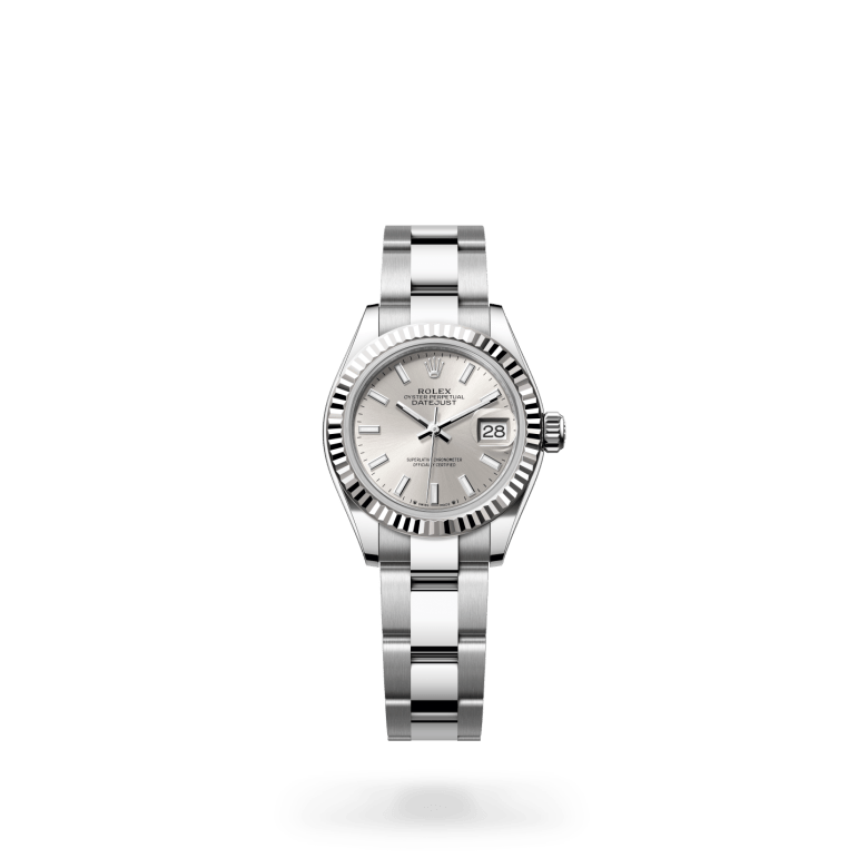 Rolex Lady-Datejust Oyster, 28 mm, Oystersteel çelik ve beyaz altın M279174-0006