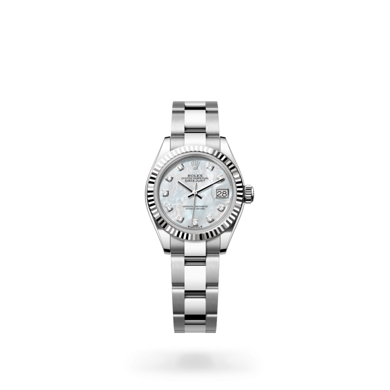 Rolex Lady-Datejust Oyster, 28 mm, Oystersteel çelik ve beyaz altın M279174-0010