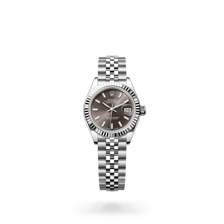 Rolex Lady-Datejust Oyster, 28 mm, Oystersteel çelik ve beyaz altın M279174-0011