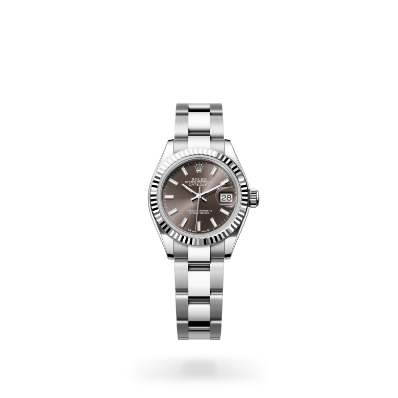Rolex Lady-Datejust Oyster, 28 mm, Oystersteel çelik ve beyaz altın M279174-0012