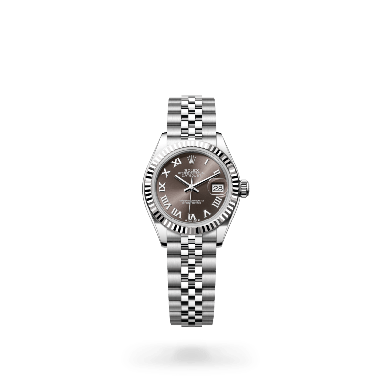 Rolex Lady-Datejust Oyster, 28 mm, Oystersteel çelik ve beyaz altın M279174-0013
