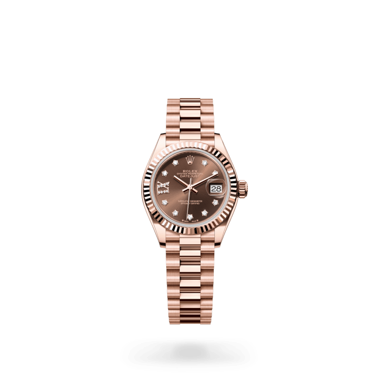 Rolex Lady-Datejust Oyster, 28 mm, Everose altın M279175-0002