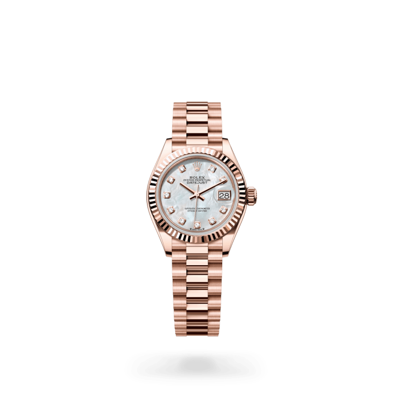 Rolex Lady-Datejust Oyster, 28 mm, Everose altın M279175-0017