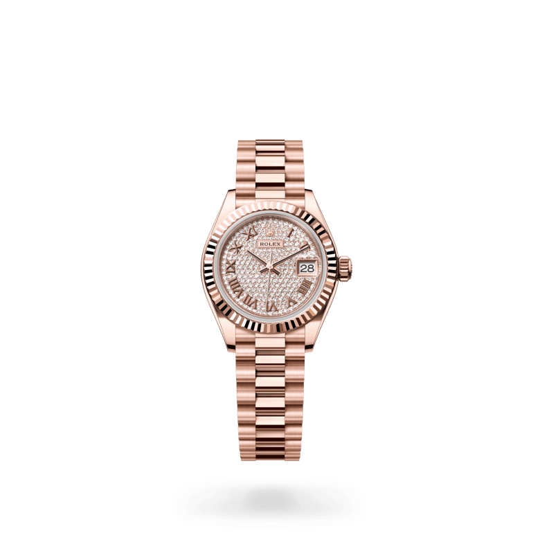 Rolex Lady-Datejust Oyster, 28 mm, Everose altın M279175-0023
