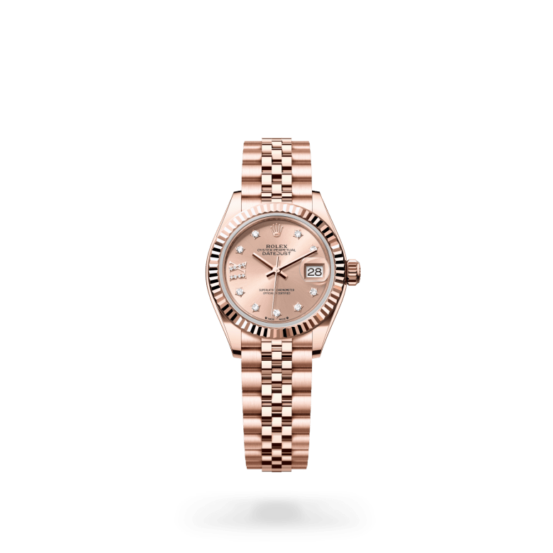 Rolex Lady-Datejust Oyster, 28 mm, Everose altın M279175-0030