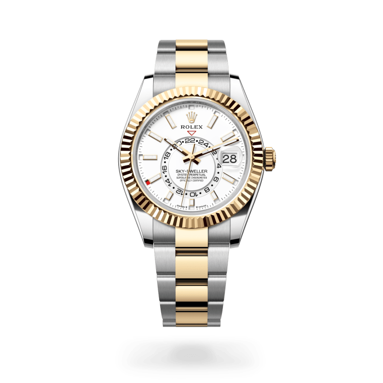Rolex Sky-Dweller Oyster, 42 mm, Oystersteel çelik ve sarı altın M336933-0005