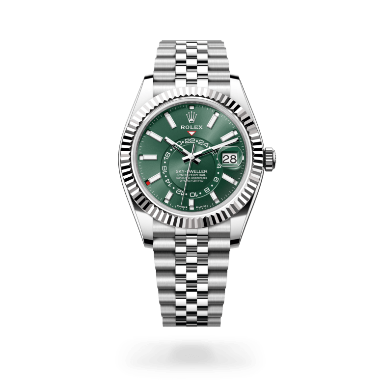 Rolex Sky-Dweller Oyster, 42 mm, Oystersteel çelik ve beyaz altın M336934-0002