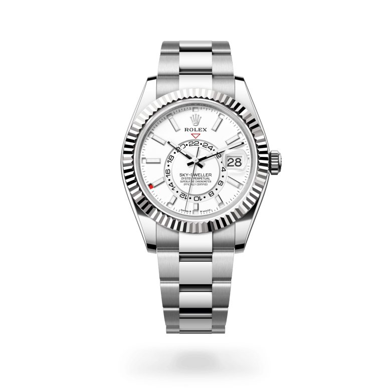 Rolex Sky-Dweller Oyster, 42 mm, Oystersteel çelik ve beyaz altın M336934-0003