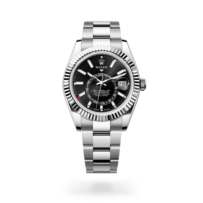 Rolex Sky-Dweller Oyster, 42 mm, Oystersteel çelik ve beyaz altın M336934-0007