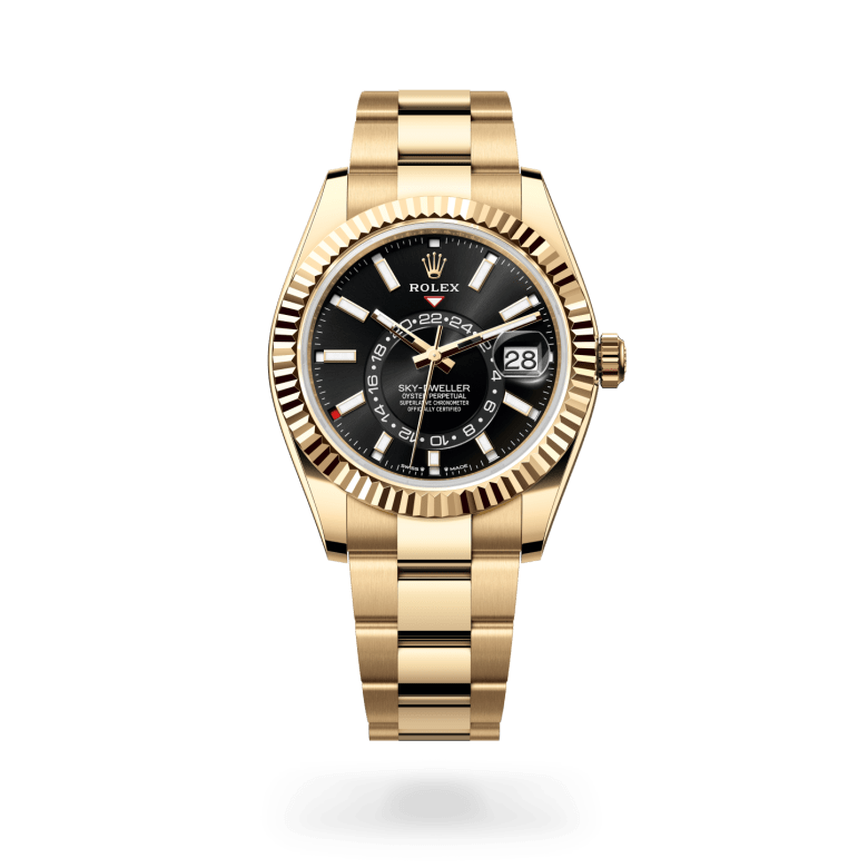 Rolex Sky-Dweller Oyster, 42 mm, sarı altın M336938-0002