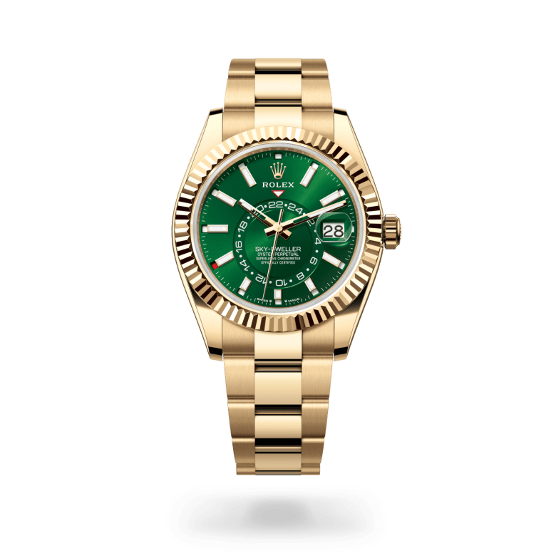 Rolex Sky-Dweller Oyster, 42 mm, sarı altın M336938-0007
