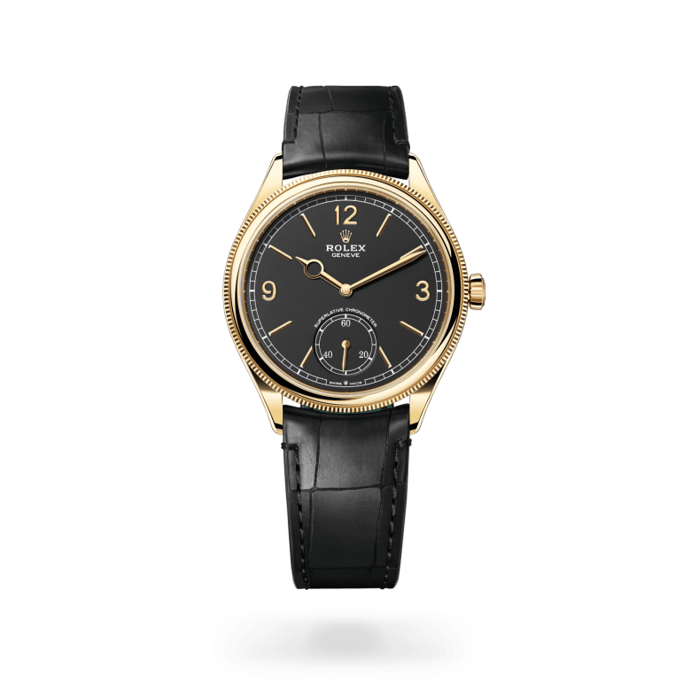 Rolex 1908 39 mm, 18 ct yellow gold, polished finish M52508-0002