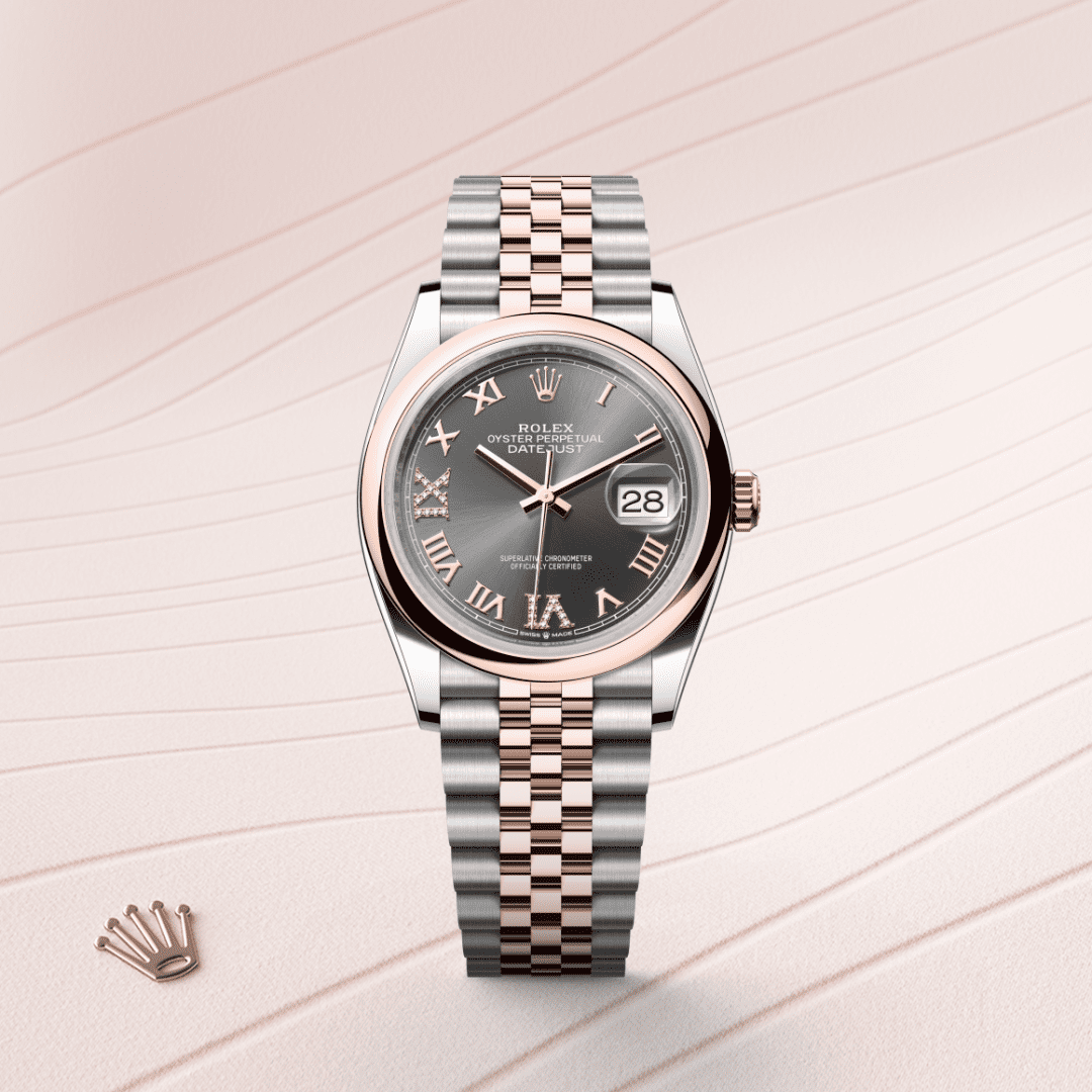 Rolex Datejust 36 Oyster, 36 mm, Oystersteel and Everose gold M126201-0023
