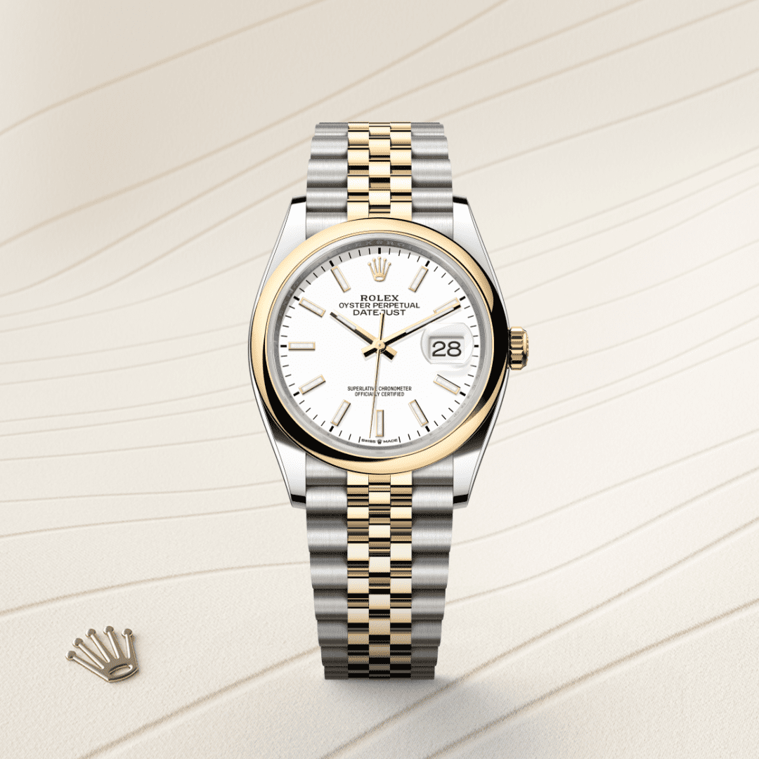 Rolex Datejust 36 Oyster, 36 mm, Oystersteel çelik ve sarı altın M126203-0019