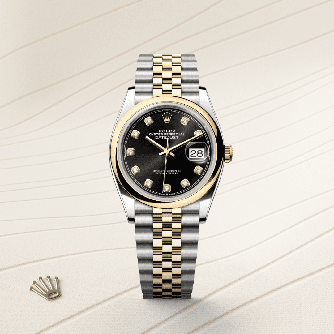 Rolex Datejust 36 Oyster, 36 mm, Oystersteel çelik ve sarı altın M126203-0021