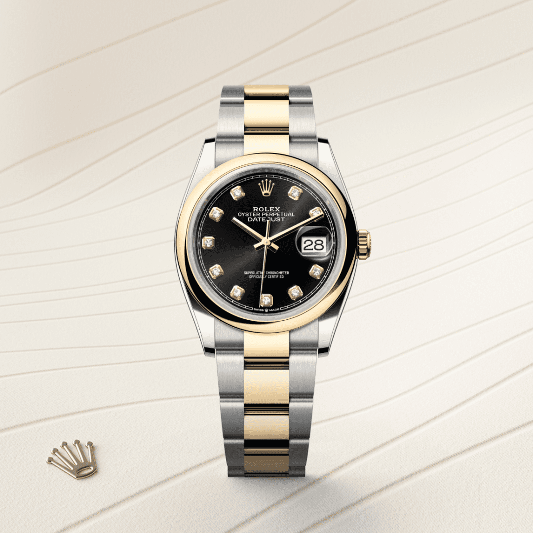 Rolex Datejust 36 Oyster, 36 mm, Oystersteel çelik ve sarı altın M126203-0022