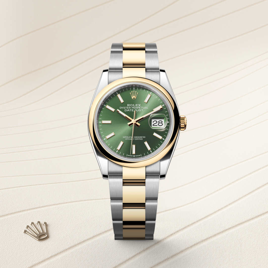 Rolex Datejust 36 Oyster, 36 mm, Oystersteel çelik ve sarı altın M126203-0058