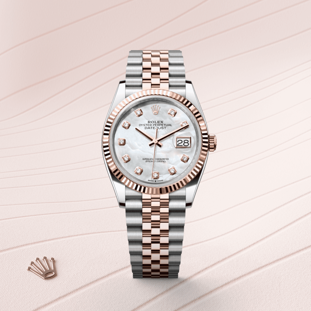 Rolex Datejust 36 Oyster, 36 mm, Oystersteel and Everose gold M126231-0021