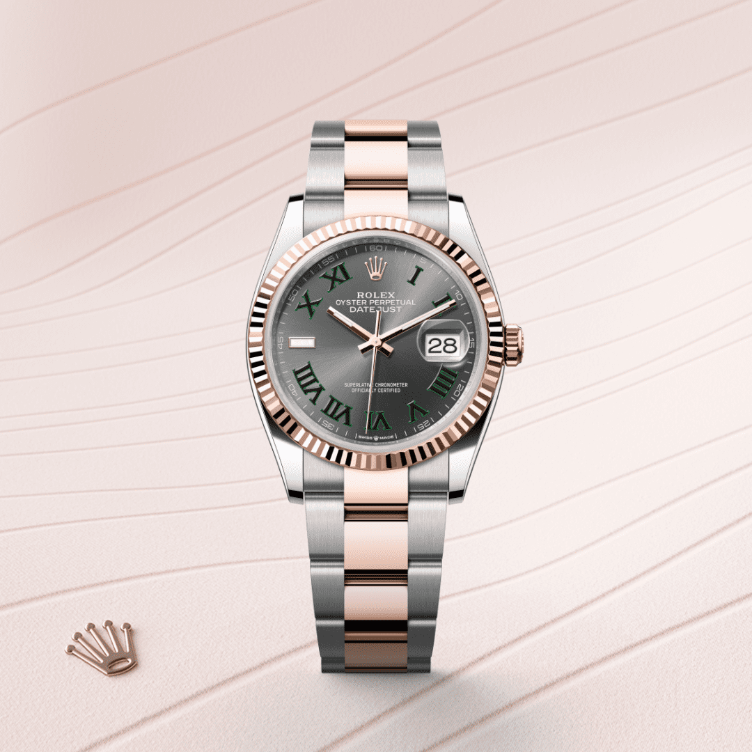 Rolex Datejust 36 Oyster, 36 mm, Oystersteel çelik ve Everose altın M126231-0030
