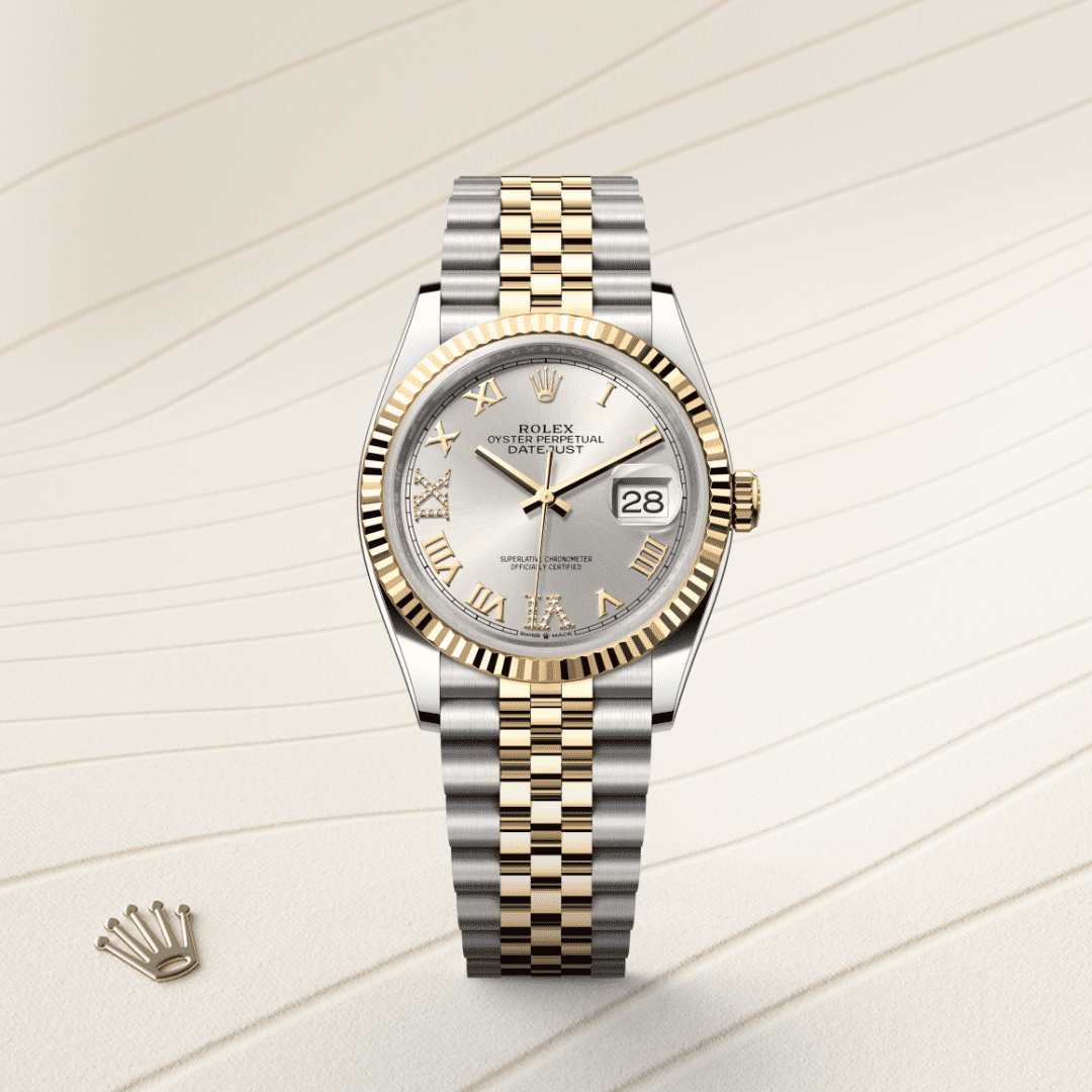 Rolex Datejust 36 Oyster, 36 mm, Oystersteel çelik ve sarı altın M126233-0031