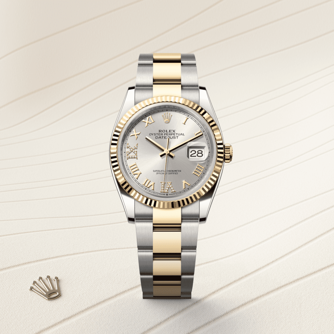 Rolex Datejust 36 Oyster, 36 mm, Oystersteel çelik ve sarı altın M126233-0032