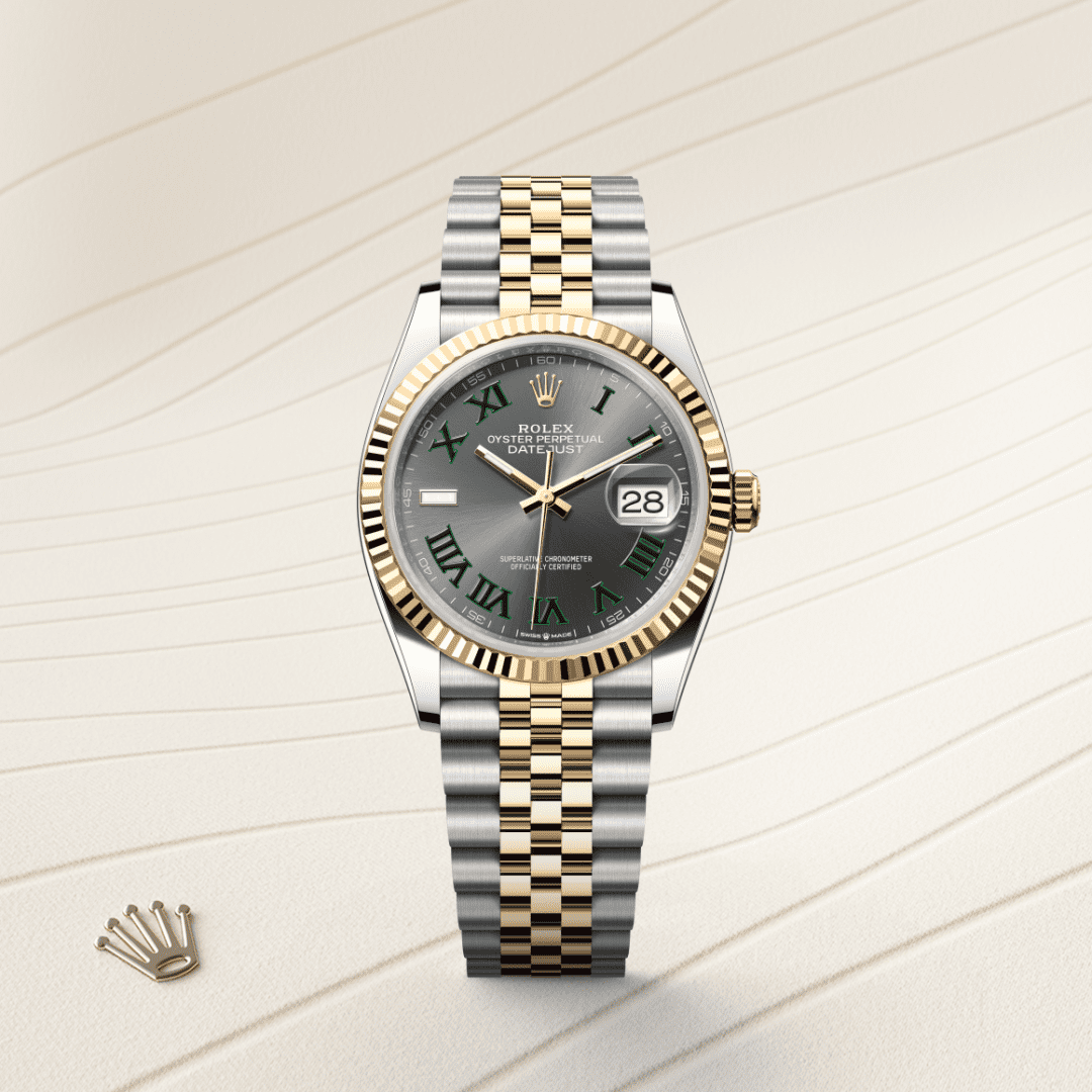Rolex Datejust 36 Oyster, 36 mm, Oystersteel and yellow gold M126233-0035