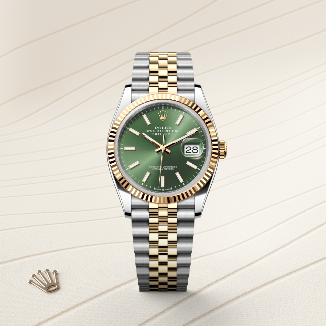 Rolex Datejust 36 Oyster, 36 mm, Oystersteel çelik ve sarı altın M126233-0057