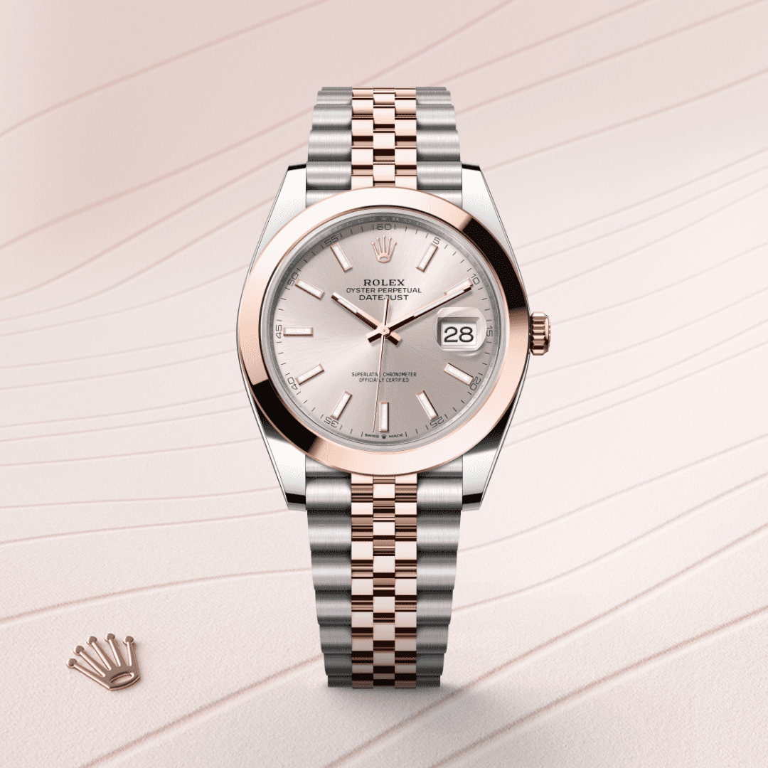 Rolex Datejust 41 Oyster, 41 mm, Oystersteel çelik ve Everose altın M126301-0010