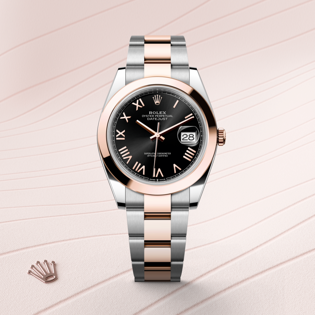 Rolex Datejust 41 Oyster, 41 mm, Oystersteel çelik ve Everose altın M126301-0023