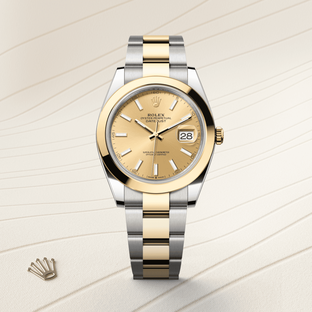 Rolex Datejust 41 Oyster, 41 mm, Oystersteel çelik ve sarı altın M126303-0009