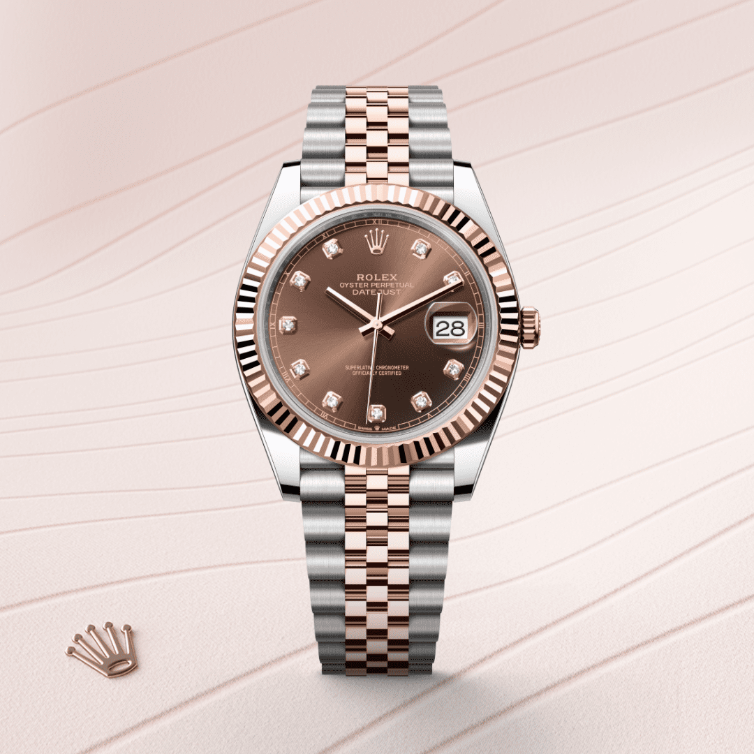 Rolex Datejust 41 Oyster, 41 mm, Oystersteel çelik ve Everose altın M126331-0004