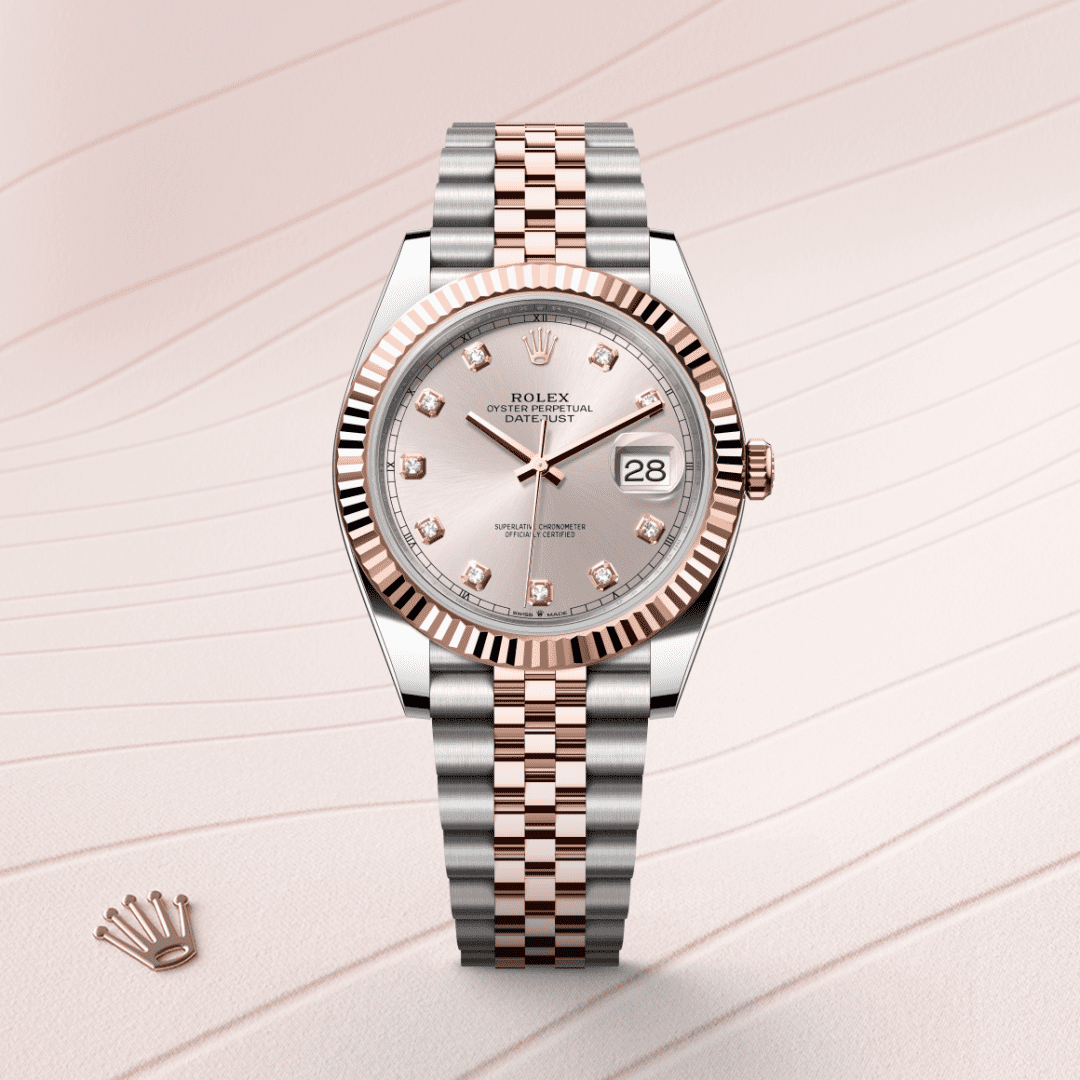 Rolex Datejust 41 Oyster, 41 mm, Oystersteel çelik ve Everose altın M126331-0008