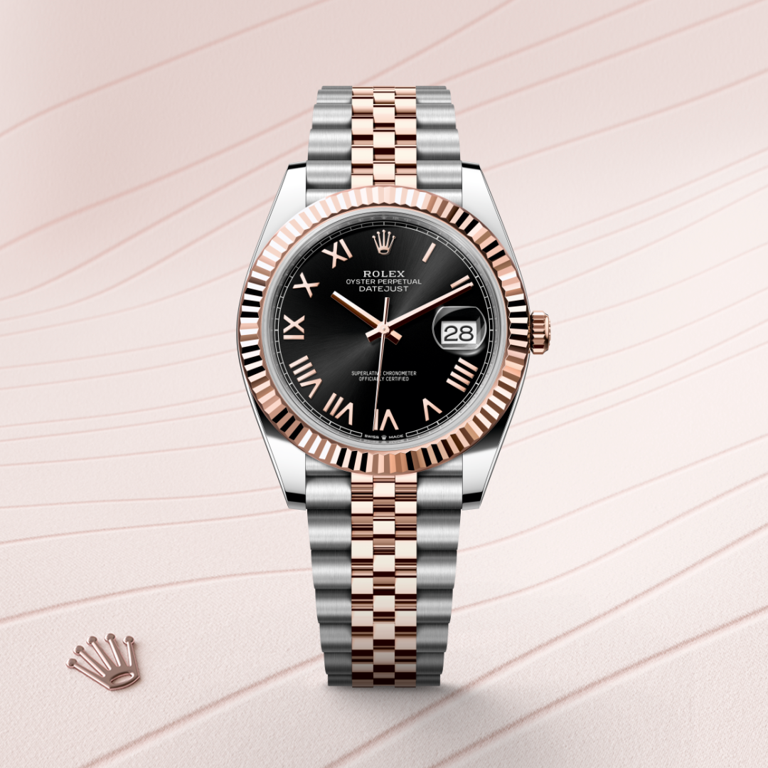 Rolex Datejust 41 Oyster, 41 mm, Oystersteel çelik ve Everose altın M126331-0024