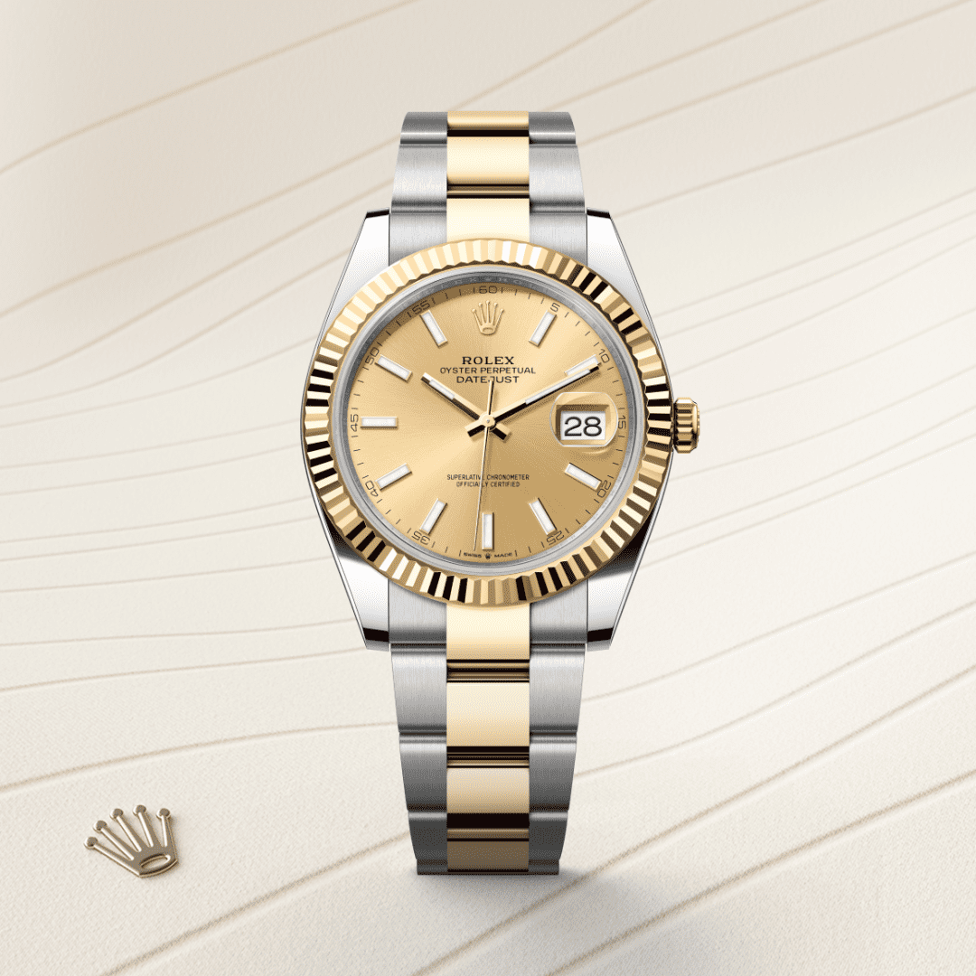 Rolex Datejust 41 Oyster, 41 mm, Oystersteel çelik ve sarı altın M126333-0009