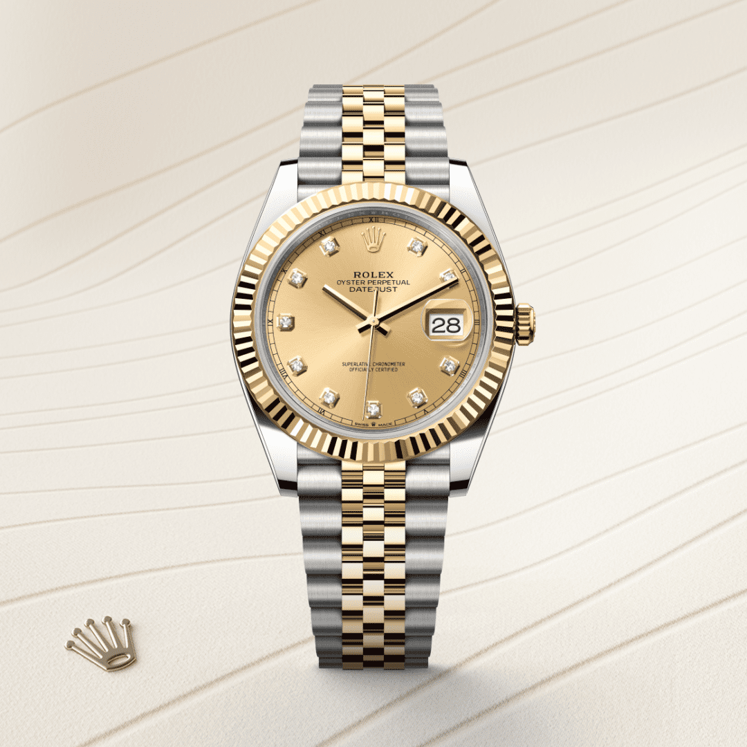 Rolex Datejust 41 Oyster, 41 mm, Oystersteel çelik ve sarı altın M126333-0012